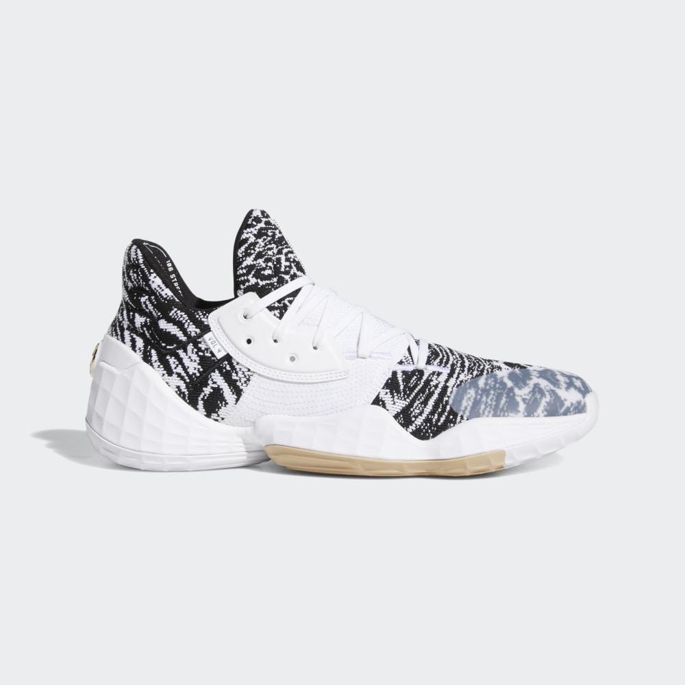 Adidas Men's Harden Vol. 4 Basketball Shoes White/Black Ireland EF1260